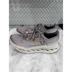 On Cloudsurfer Max Men’s 13 Wide Running Shoes Gray Gold Cushioned Road Sneakers
